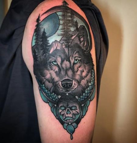 Al Perez - Mountain Wolf Tattoo